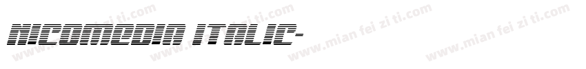 Nicomedia Italic字体转换
